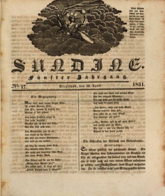 Sundine Donnerstag 28. April 1831