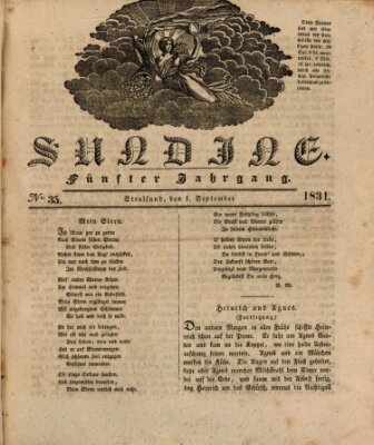 Sundine Donnerstag 1. September 1831