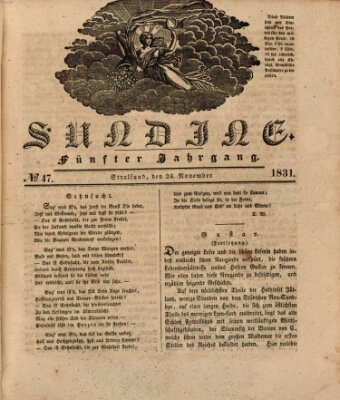 Sundine Donnerstag 24. November 1831