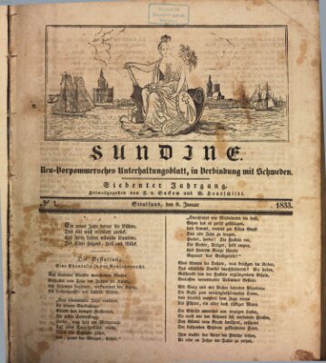 Sundine Mittwoch 9. Januar 1833