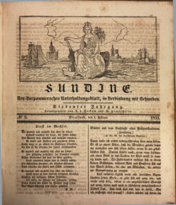 Sundine Freitag 1. Februar 1833