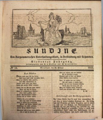 Sundine Freitag 22. Februar 1833