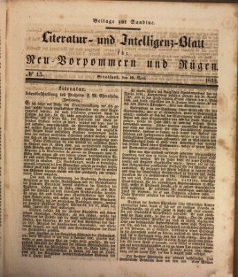 Sundine Mittwoch 10. April 1833