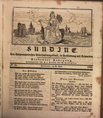 Sundine Freitag 26. April 1833