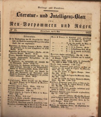 Sundine Mittwoch 8. Mai 1833