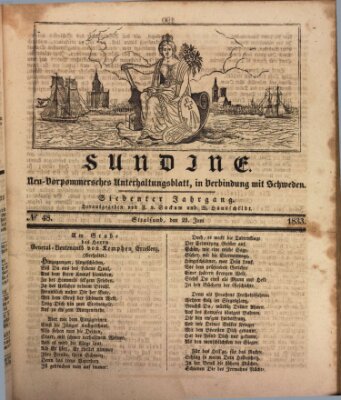 Sundine Freitag 21. Juni 1833