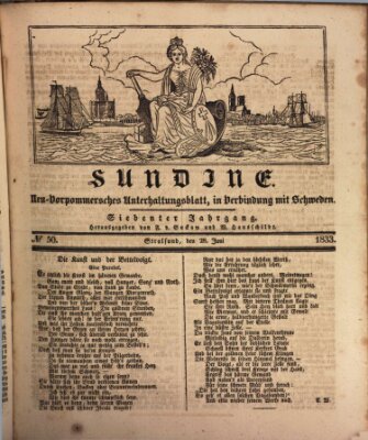 Sundine Freitag 28. Juni 1833