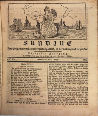 Sundine Freitag 2. August 1833