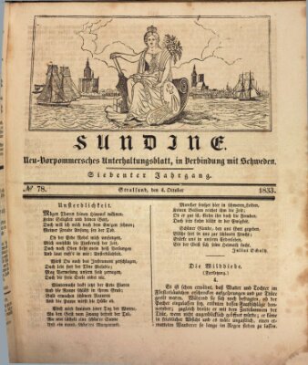 Sundine Freitag 4. Oktober 1833