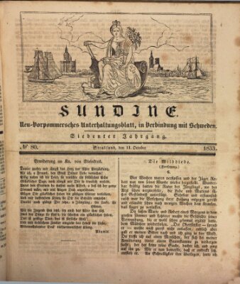 Sundine Freitag 11. Oktober 1833