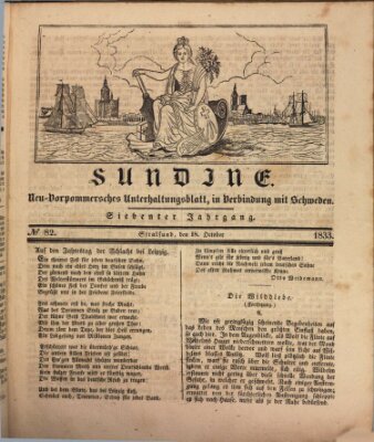 Sundine Freitag 18. Oktober 1833