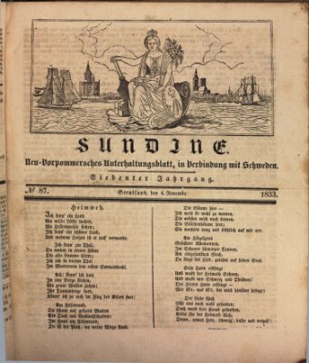 Sundine Montag 4. November 1833