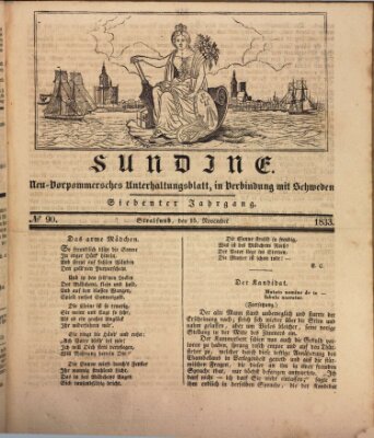 Sundine Freitag 15. November 1833