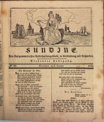 Sundine Montag 2. Dezember 1833