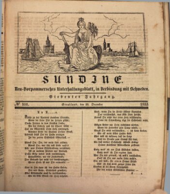 Sundine Montag 23. Dezember 1833