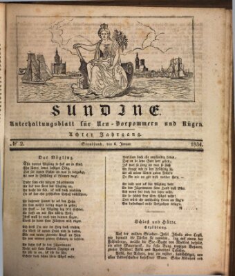 Sundine Montag 6. Januar 1834