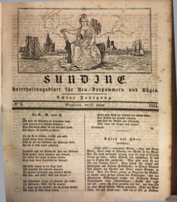 Sundine Freitag 17. Januar 1834