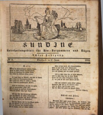 Sundine Montag 27. Januar 1834