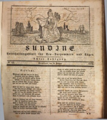 Sundine Freitag 14. Februar 1834