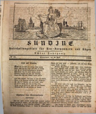 Sundine Freitag 18. April 1834