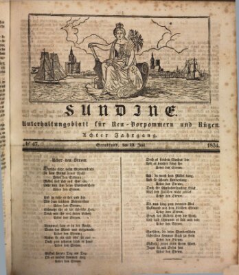 Sundine Freitag 13. Juni 1834