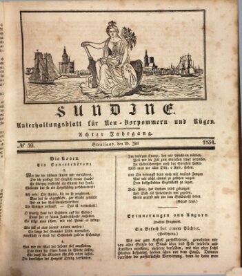 Sundine Freitag 25. Juli 1834