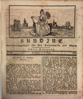 Sundine Montag 25. August 1834