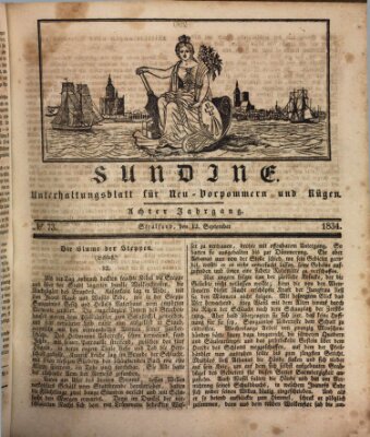 Sundine Freitag 12. September 1834