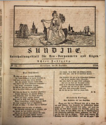 Sundine Freitag 19. September 1834