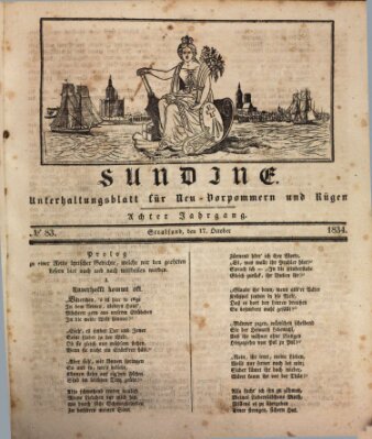 Sundine Freitag 17. Oktober 1834