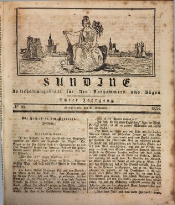 Sundine Freitag 21. November 1834