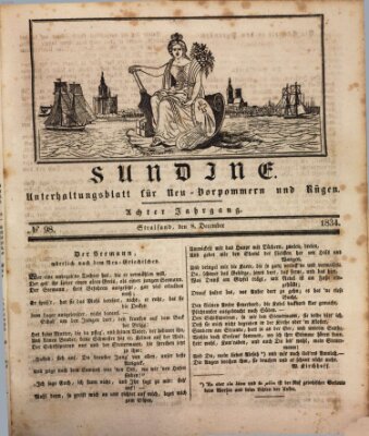 Sundine Montag 8. Dezember 1834