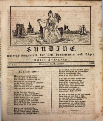 Sundine Freitag 19. Dezember 1834