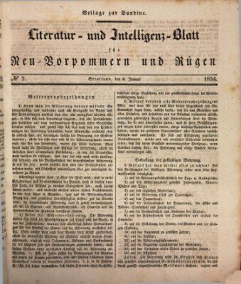 Sundine Montag 6. Januar 1834