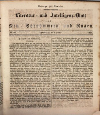 Sundine Montag 6. Oktober 1834