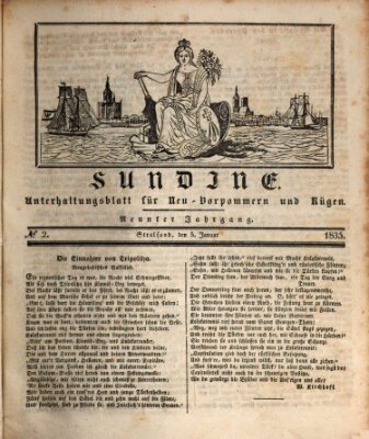 Sundine Montag 5. Januar 1835