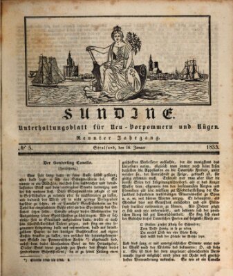 Sundine Freitag 16. Januar 1835