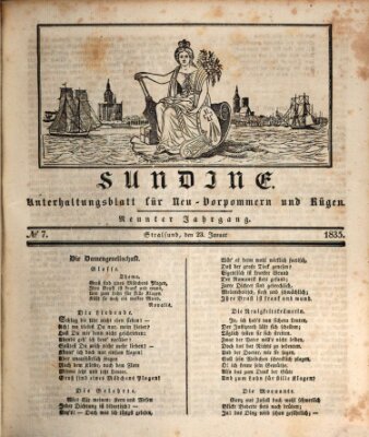 Sundine Freitag 23. Januar 1835