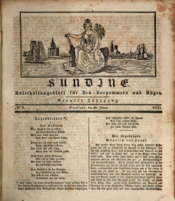 Sundine Freitag 30. Januar 1835