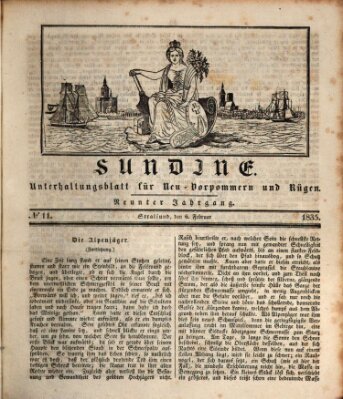 Sundine Freitag 6. Februar 1835