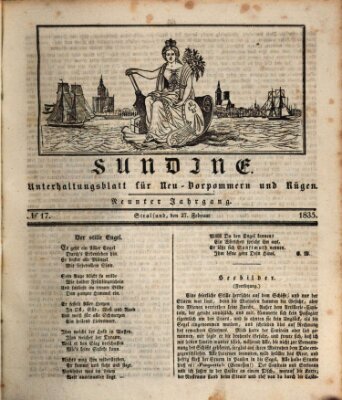 Sundine Freitag 27. Februar 1835