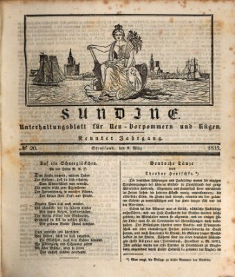 Sundine Montag 9. März 1835