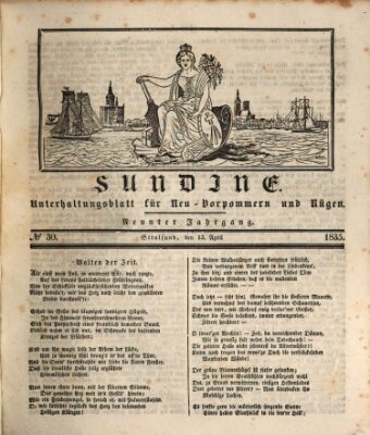 Sundine Montag 13. April 1835