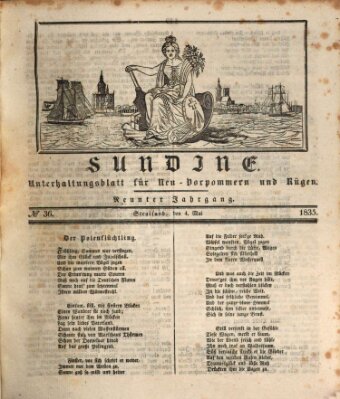 Sundine Montag 4. Mai 1835