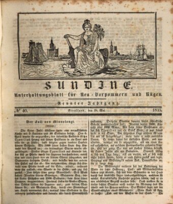 Sundine Montag 18. Mai 1835