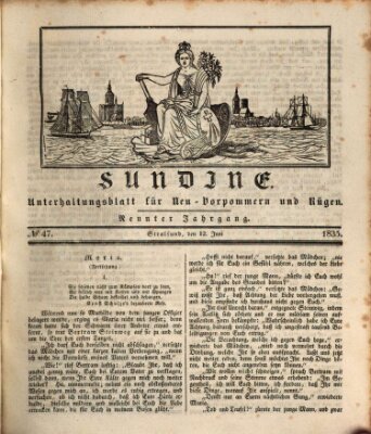 Sundine Freitag 12. Juni 1835