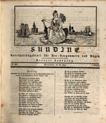 Sundine Freitag 19. Juni 1835