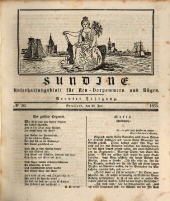 Sundine Montag 22. Juni 1835