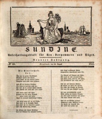 Sundine Montag 24. August 1835