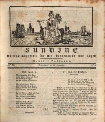 Sundine Montag 21. September 1835